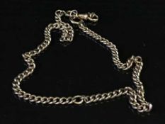 A 9ct gold Albert chain, 30.