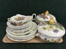 A tray of Copeland Spode Reynolds dinner service