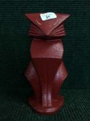 A cast metal Deco style door stop - Cat