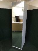 An Ikea mirror door wardrobe