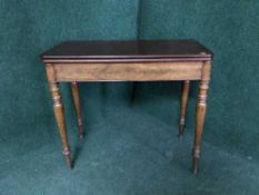 A late 19th century foldover table