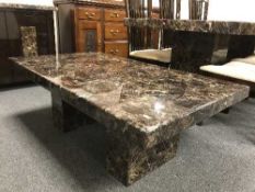 A Barker & Stonehouse high gloss marble coffee table