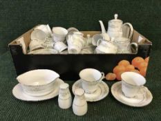 Two boxes of Noritake Melissa dinner ware