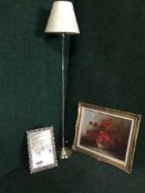 A gilt framed Sally Benson oil on canvas,