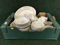 A box of Nishiki Japanese tea and dinner ware