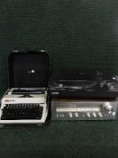 A Hitachi Uni-torque turn table,