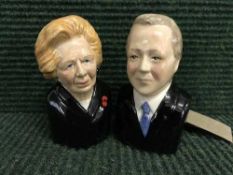 Two Bairstow character jugs - Margaret Thatcher and David Cameron