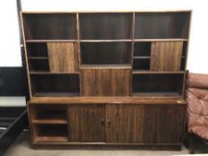 A Danish rosewood wall unit