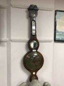 An early 19th century rosewood barometer