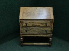 An oak bureau