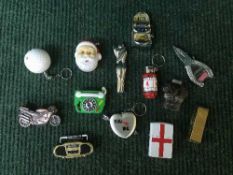 A collection of novelty lighters