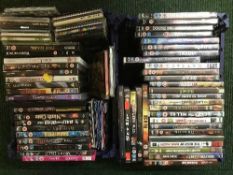 Three crates of dvds and cds