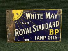 An enamel BP sign,