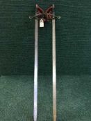 A pair basket handled swords,