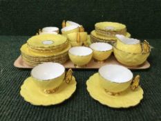 A tray of Aynsley butterfly pattern tea china CONDITION REPORT: This lot contains