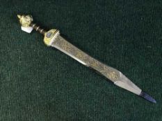 A gilt handled ornamental Roman gladius