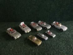 Eight James Bond die cast vehicles
