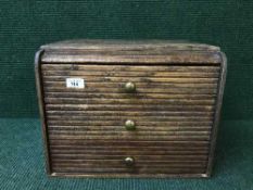 A small three drawer chest