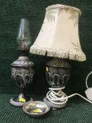 A small silver dish,