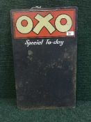 An enamel Oxo sign