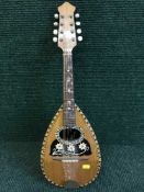 An inlaid mandolin