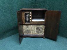 A Decca stereogram in mahogany case