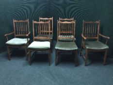 A set of six Stag dining chairs
