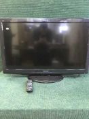 A Panasonic Viera 37 inch LCD TV and remote