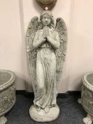 A garden figure of an angel