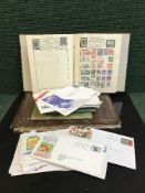 A quantity of stamp albums and stamps