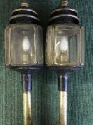 Two 19th century carriage lamps