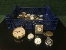A collection of pocket watches (Q)