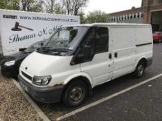A Ford Transit 260 SWB TD panel van, registration NU51 JYJ, first registration 03.09.