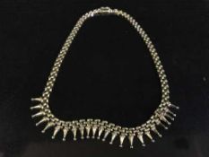 A 9ct gold Cleopatra style necklace