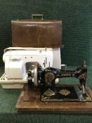 Two sewing machines