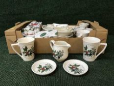 A box of Portmerion dinner ware