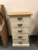 A five drawer 'Old Printing Shop' chest