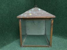 A metal framed light box