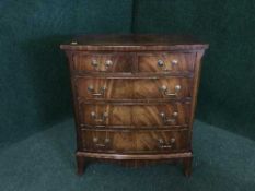 A mahogany Georgian style five drawer chest