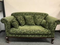 A Victorian drop end settee