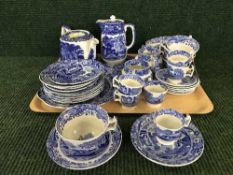 A tray of Copeland Spode Italian china