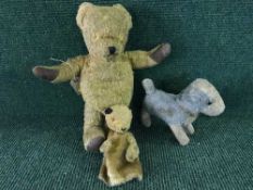 A mid 20th century mohair Teddy bear,