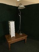 A pine coffee table,