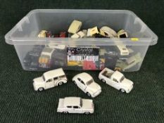 A box of unboxed die cast vehicles - Soleda,