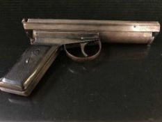 An early 20th century air pistol, 'The Warrior' by Accles & Shelvoke Ltd,