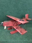 A metal model of a bi plane