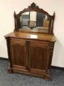 A Victorian mahogany mirrored chiffonier