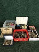 A box of costume jewellery