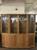 A contemporary Skovby shaped front display cabinet