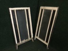 Two stained glass sash windows